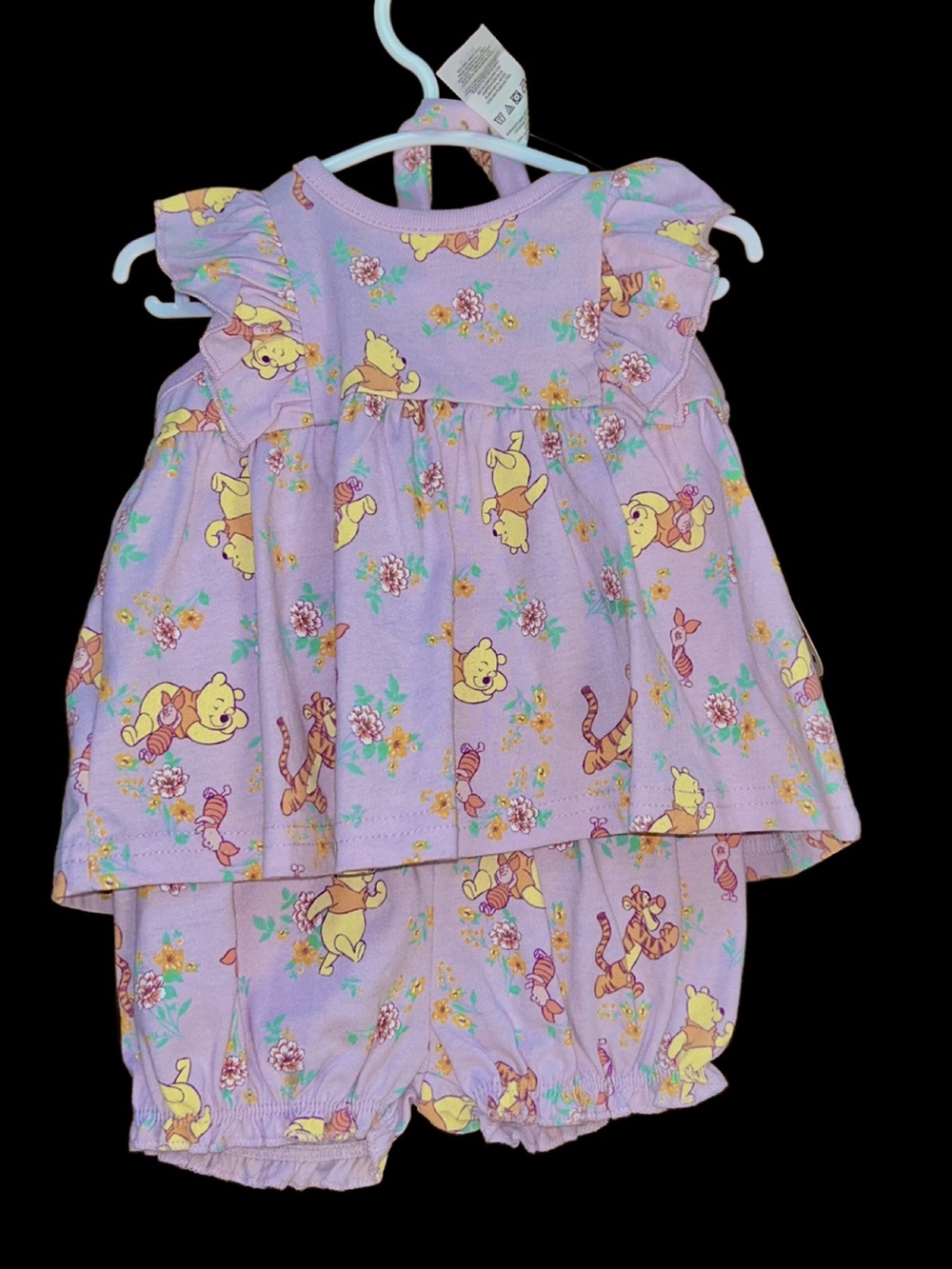 Disney Baby Winnie the Pooh 3-piece set.  Dress, Bloomers& Headband. NWT